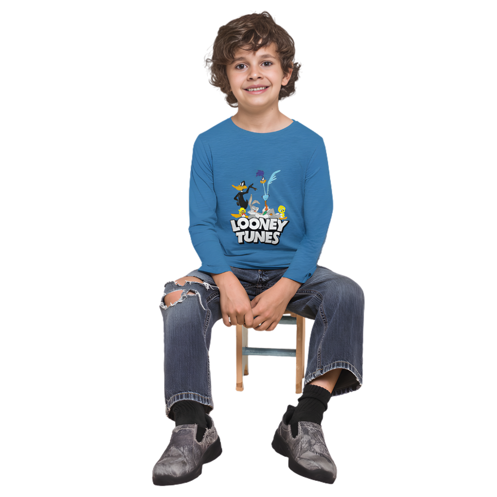 LOONEY TUNES Full Sleeve Printed T-Shirt for Kids