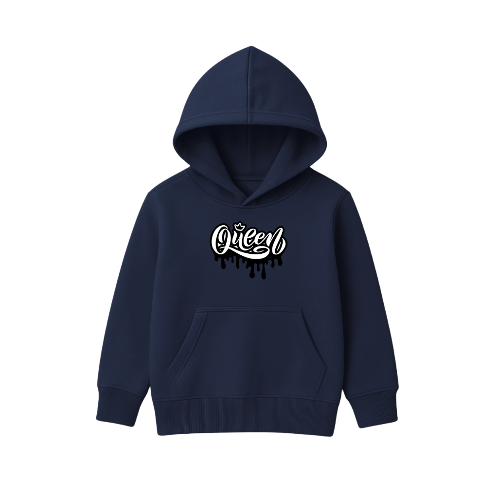 Queen Printed Hooded for Kids