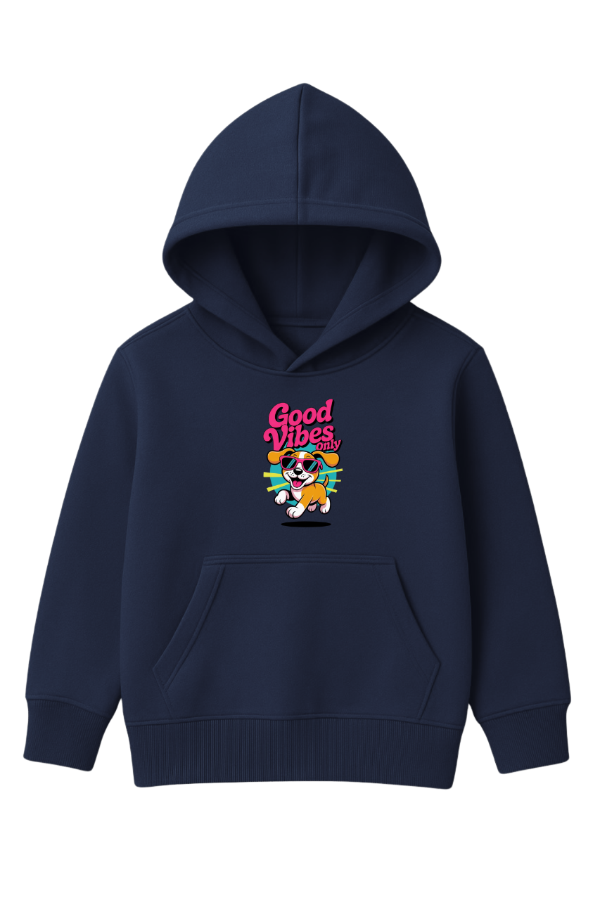 Good Vibes Printed Hooded for Kids