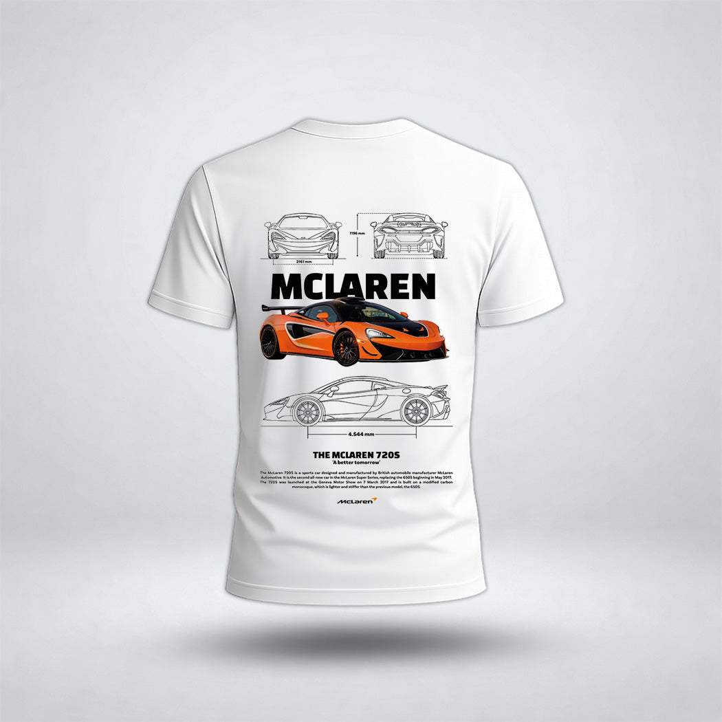 Boy's Drop Shoulder Mcla-ren Car Tee