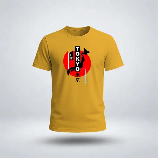 Tokyo Rising – Japanese Graphic Tee for Men's