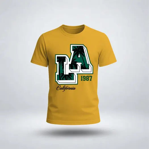 LA 1987 – California Graphic Tee for Men's