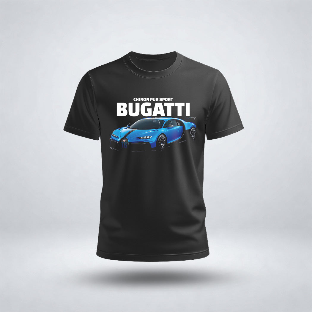 Boys's Drop Shoulder Buga-tti Car Tee