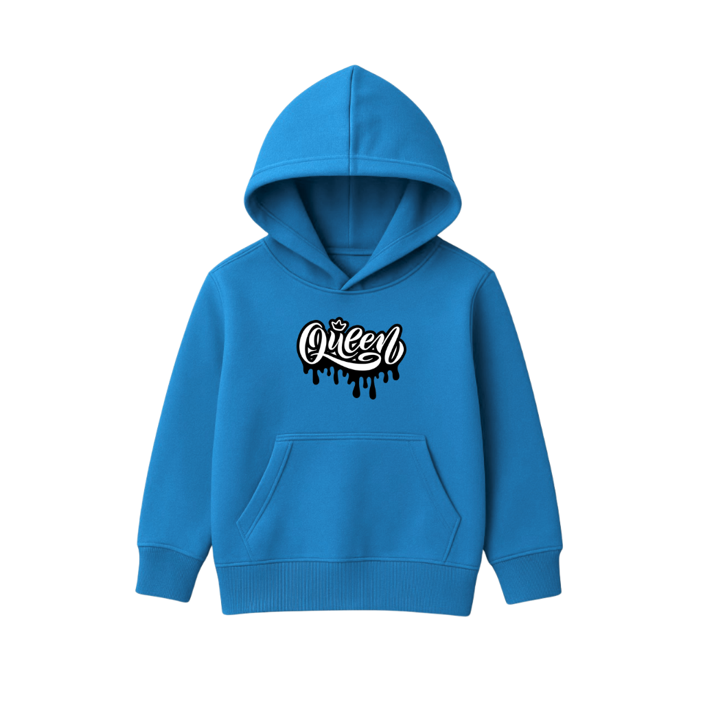 Queen Printed Hooded for Kids