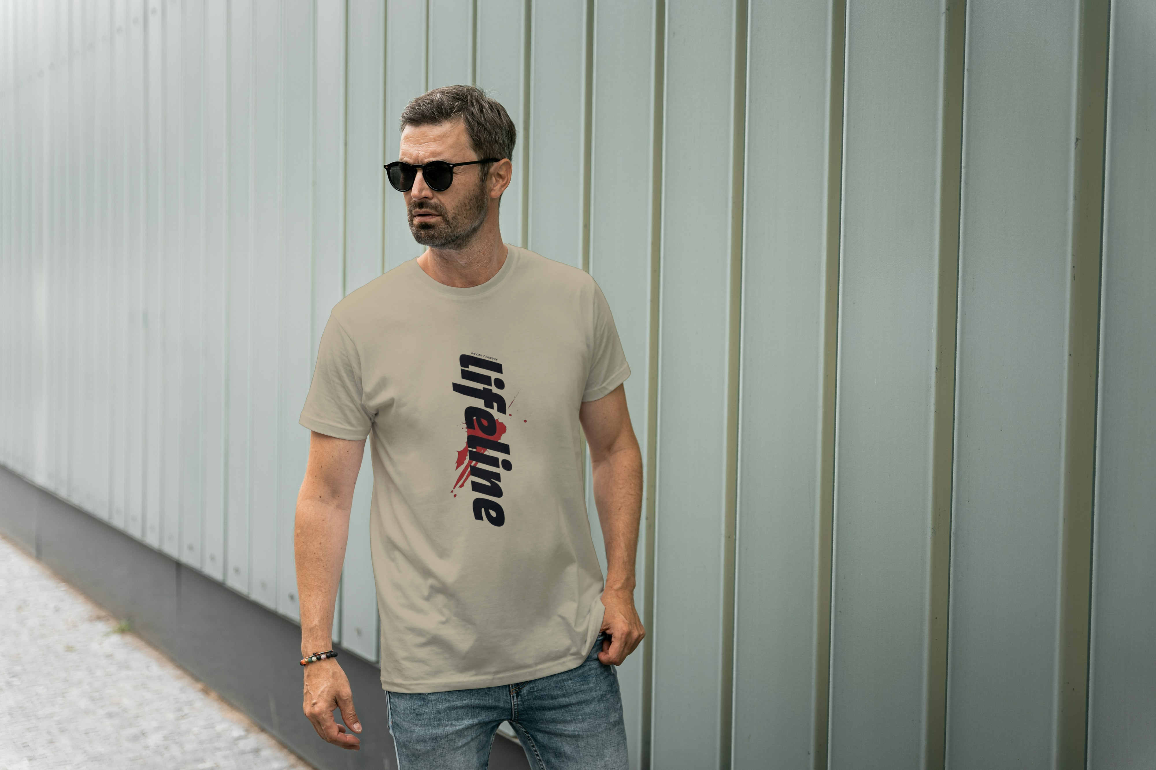 LIFELINE Graphic Tee for Men's