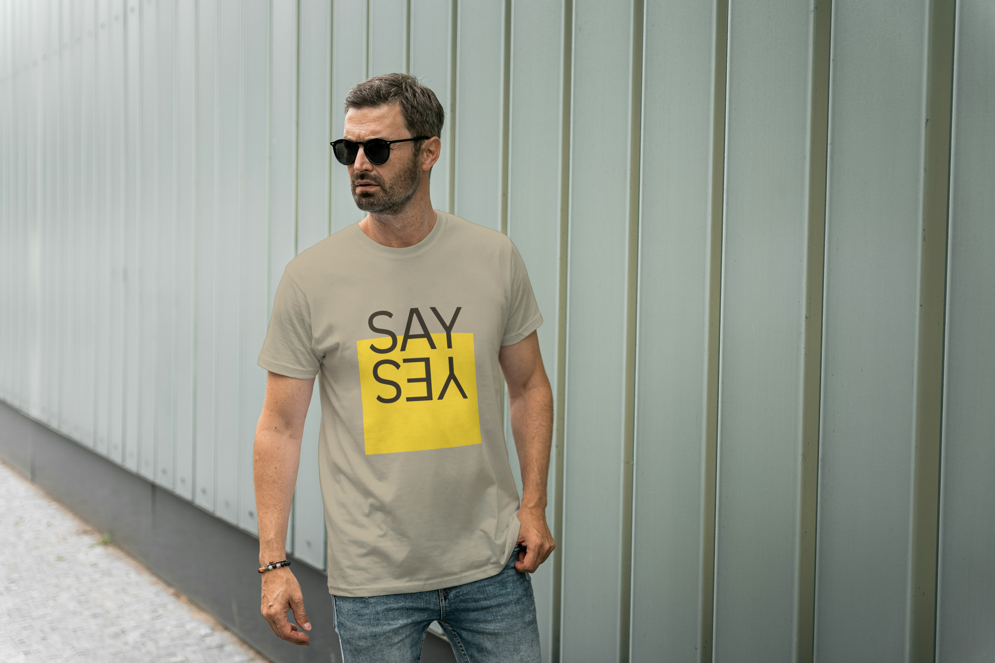 SAY YES Graphic Tee for Men's