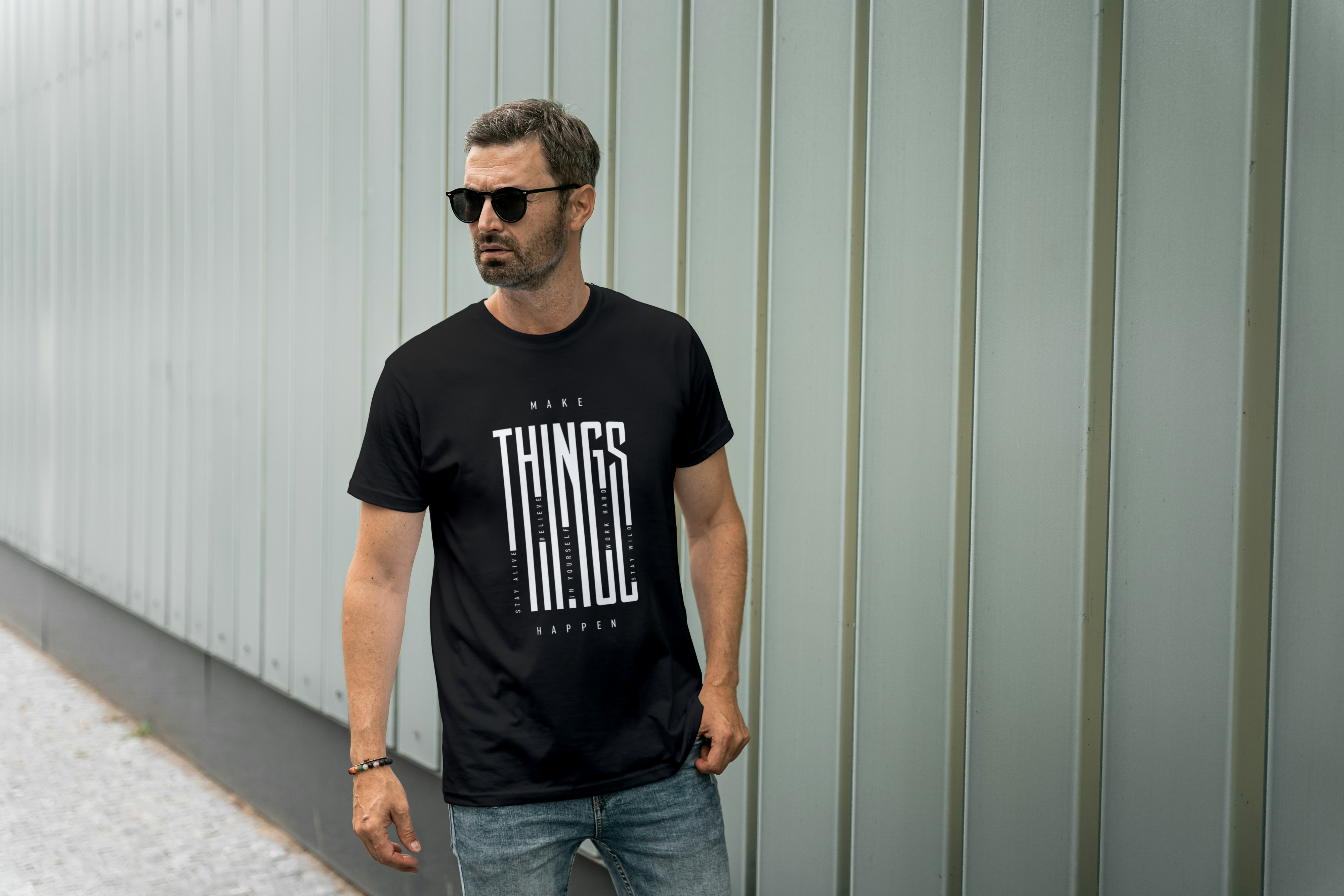 Make Things Happen Graphic Tee for Men's