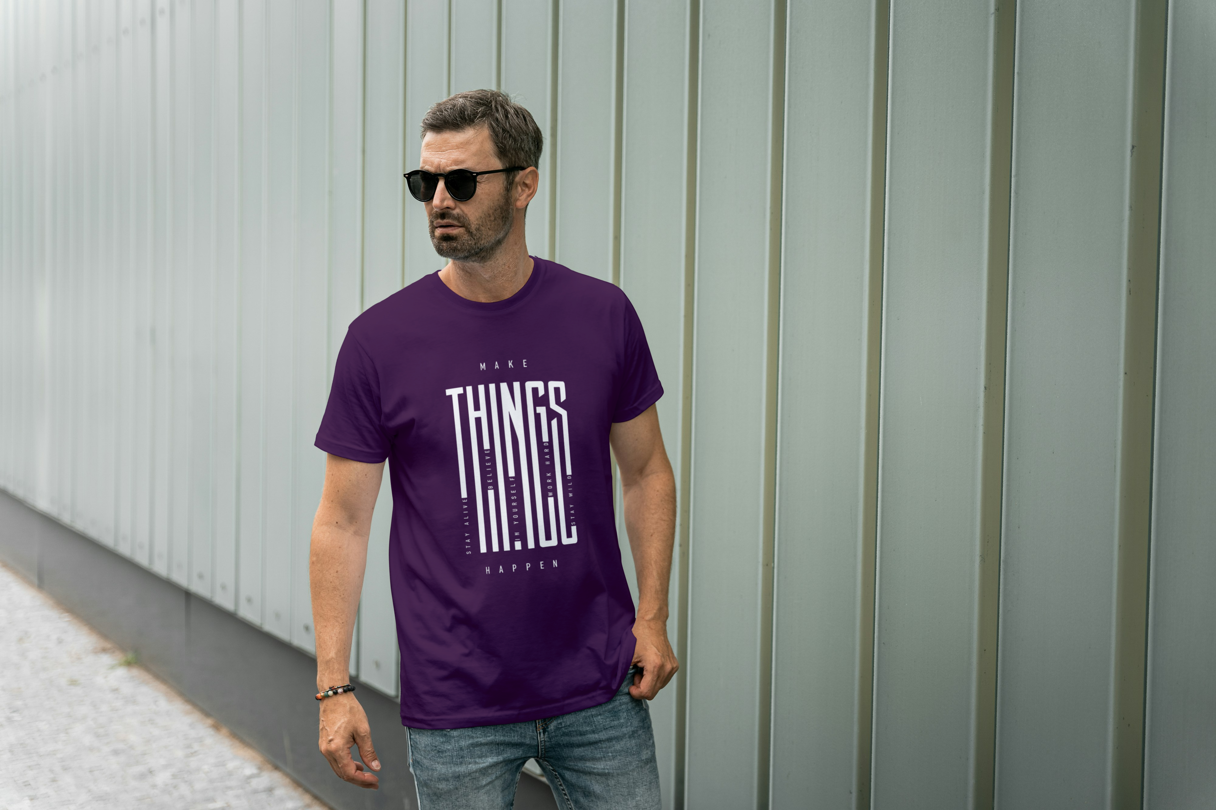 Make Things Happen Graphic Tee for Men's