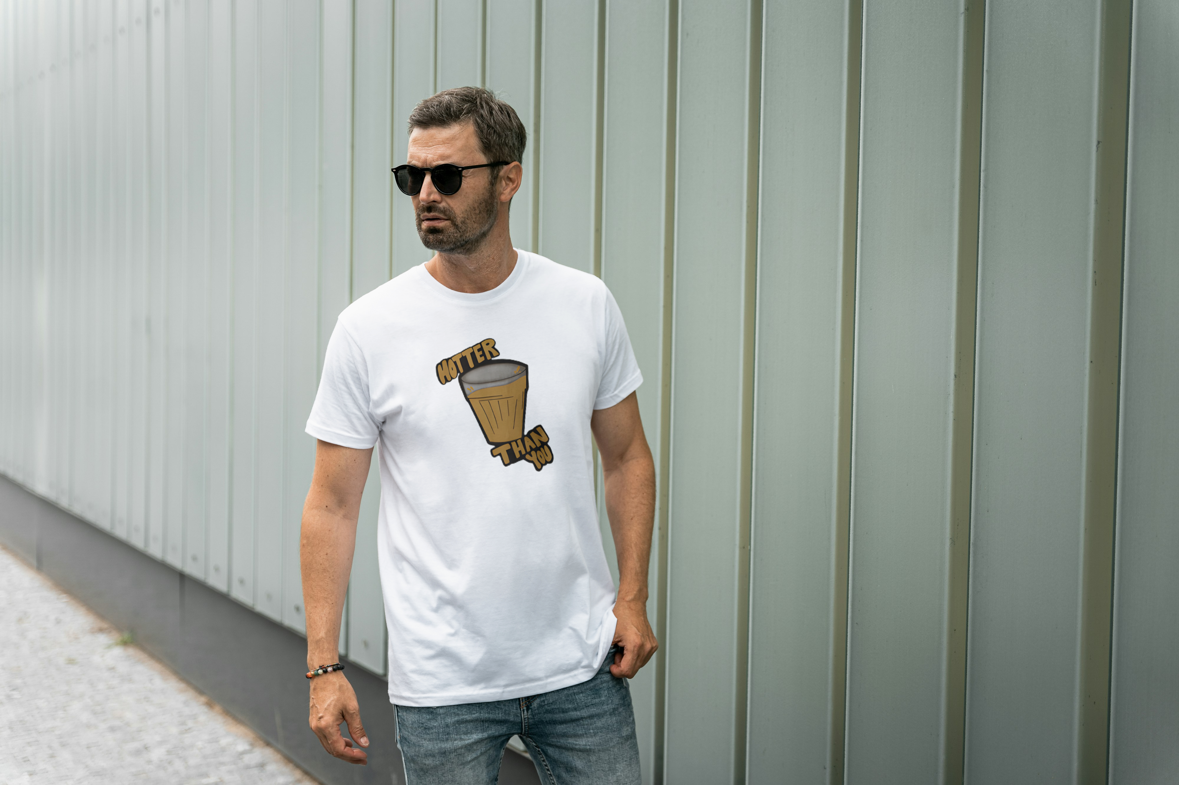 Hotter Then You Graphic Tee for Men's