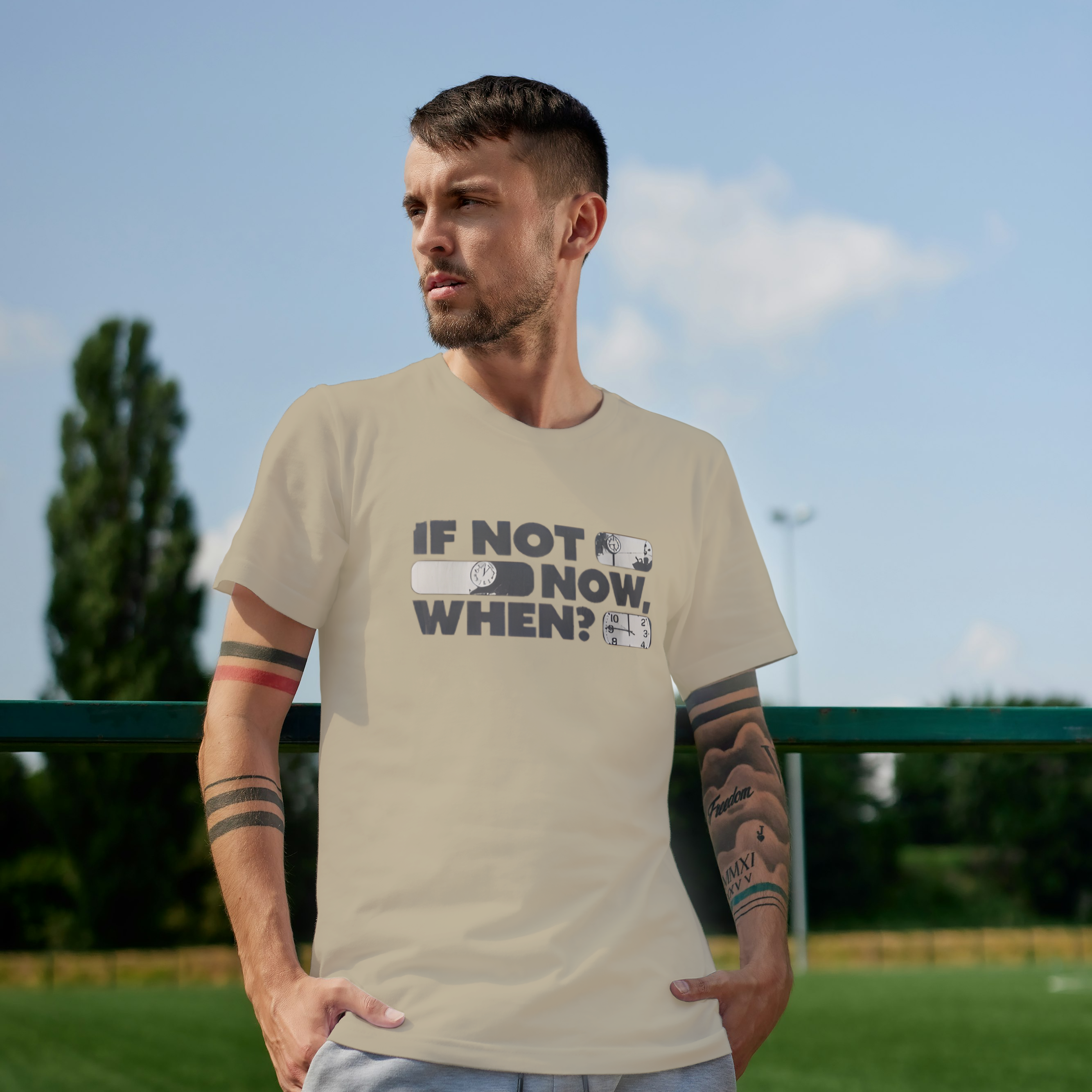 IF NOT, NOW, WHEN Graphic Tee For Boys