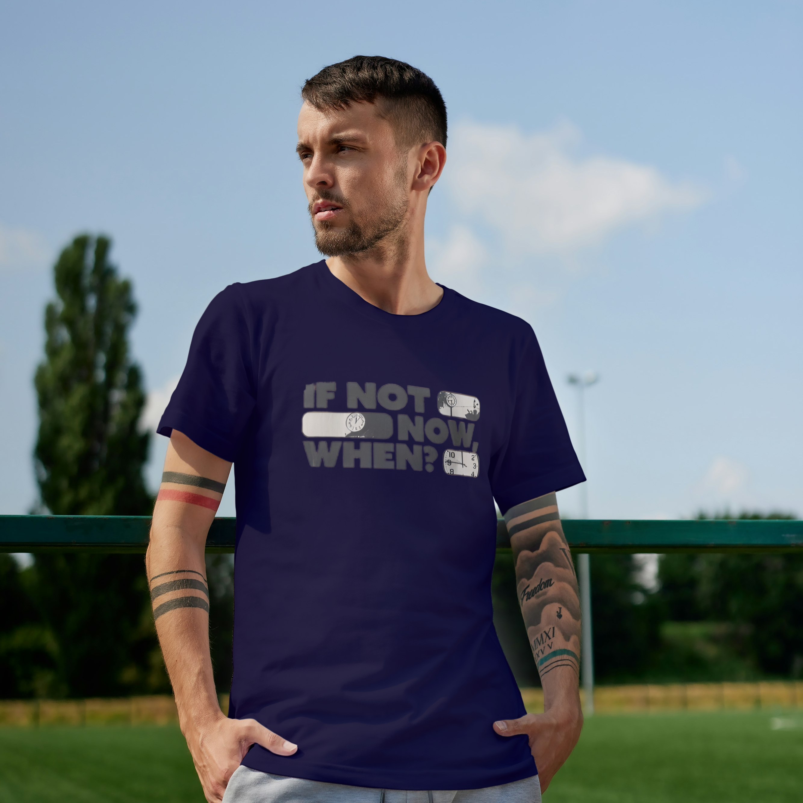 IF NOT, NOW, WHEN Graphic Tee For Boys