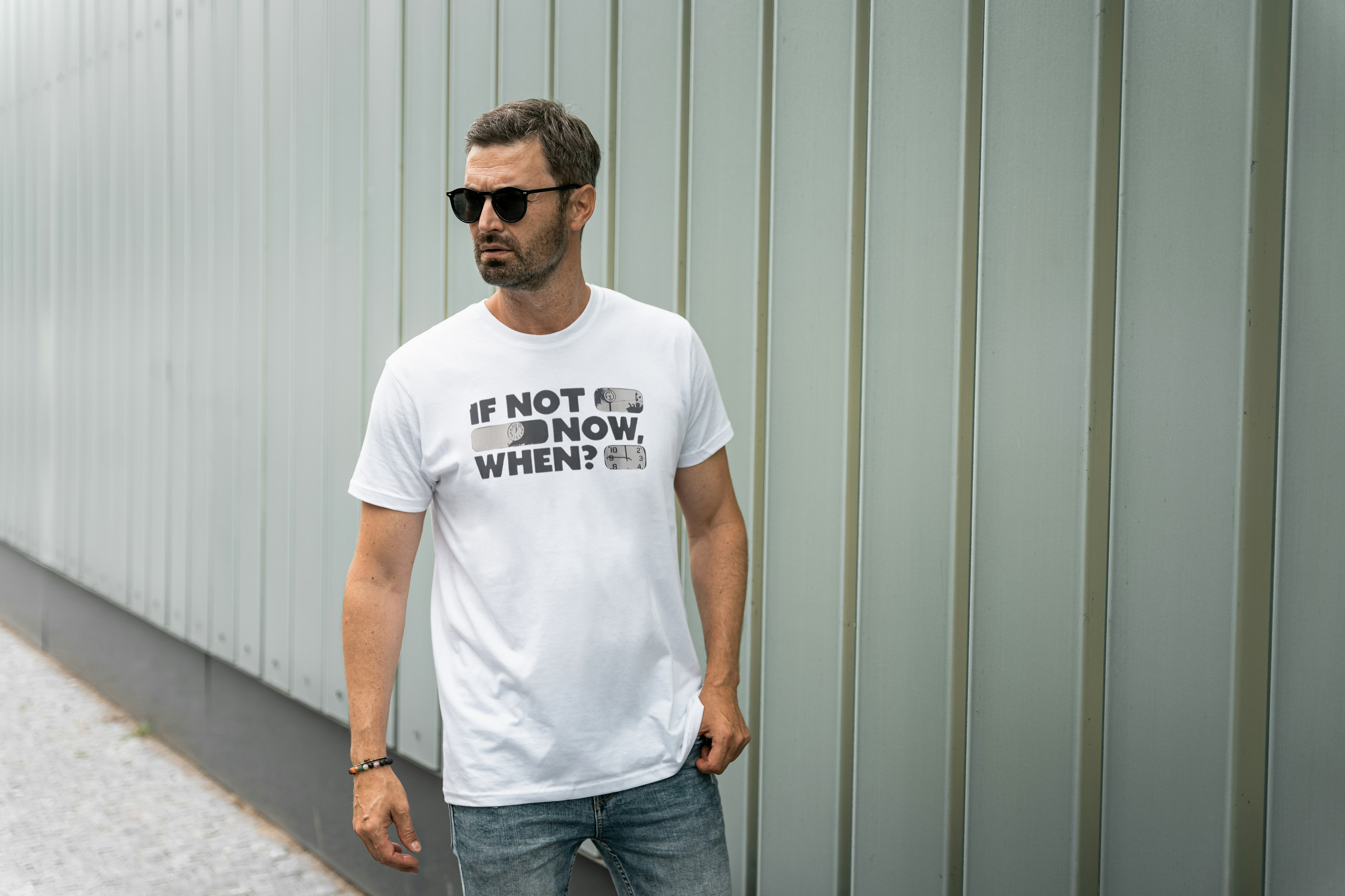 IF NOT, NOW, WHEN Graphic Tee for Men's