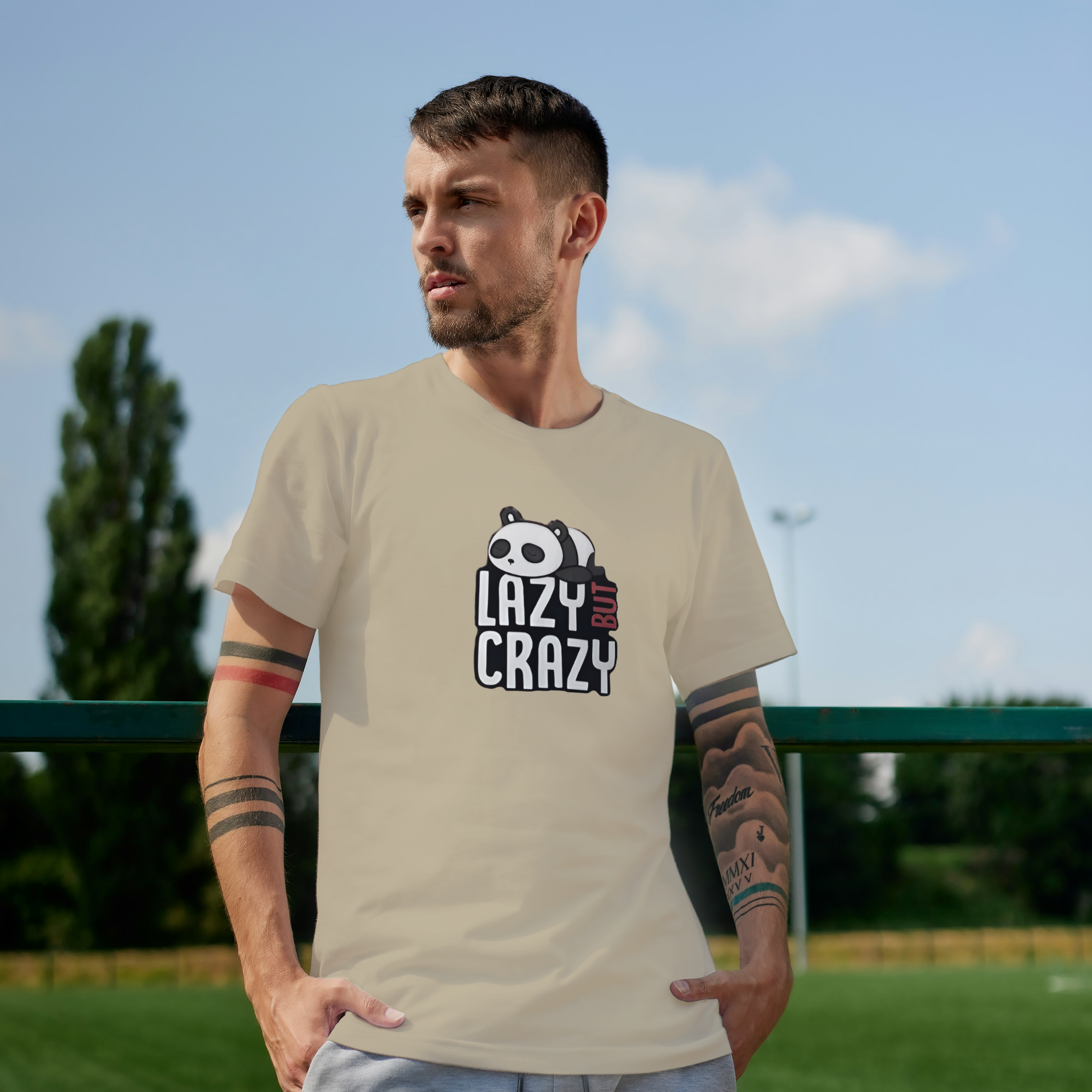 Lazy But Crazy Graphic Tee For Boys