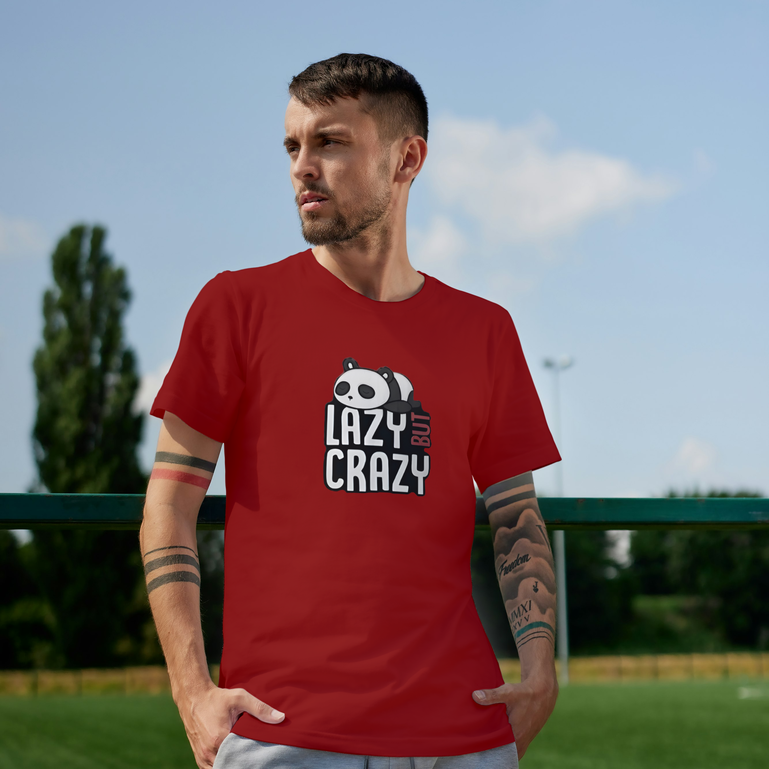 Lazy But Crazy Graphic Tee For Boys