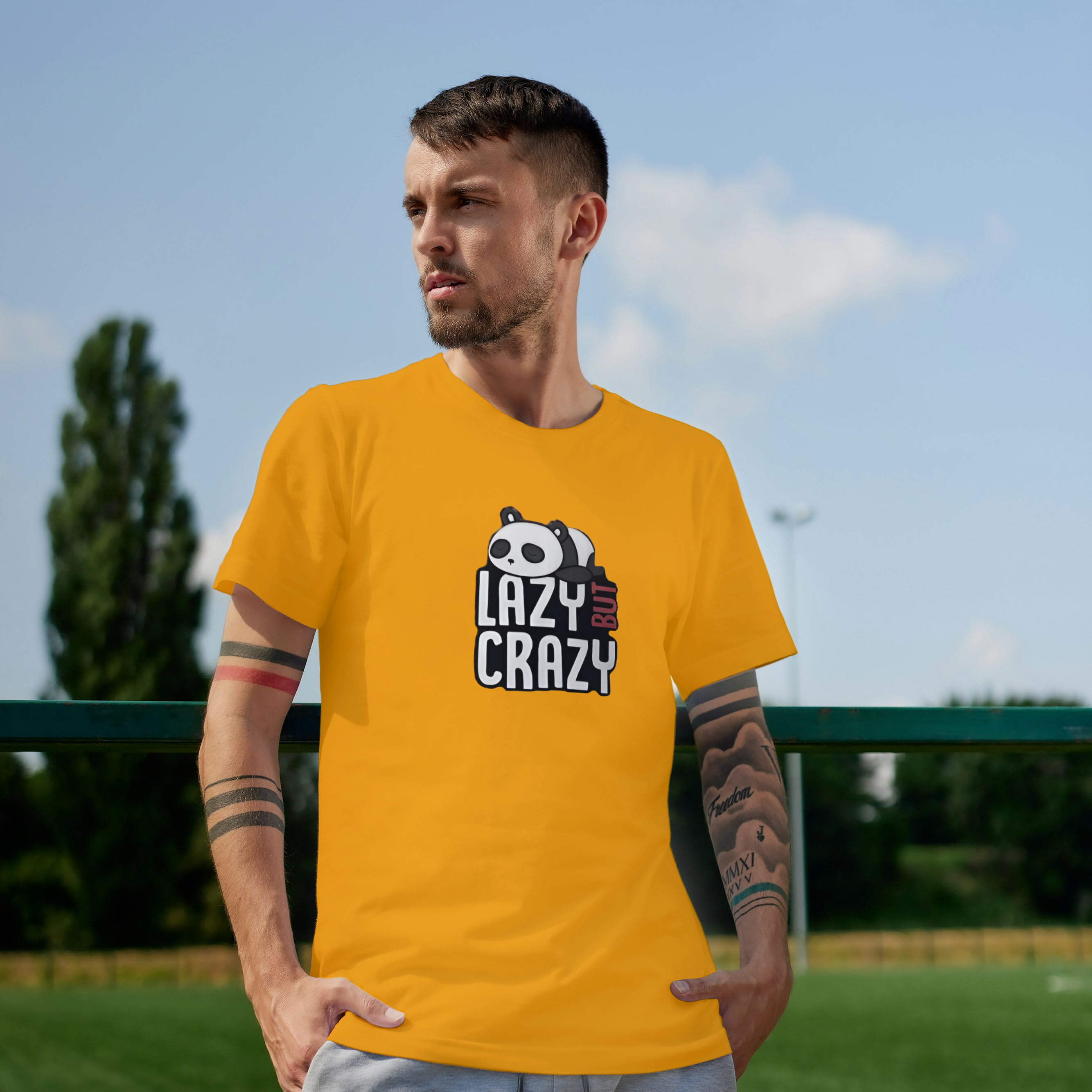 Lazy But Crazy Graphic Tee For Boys