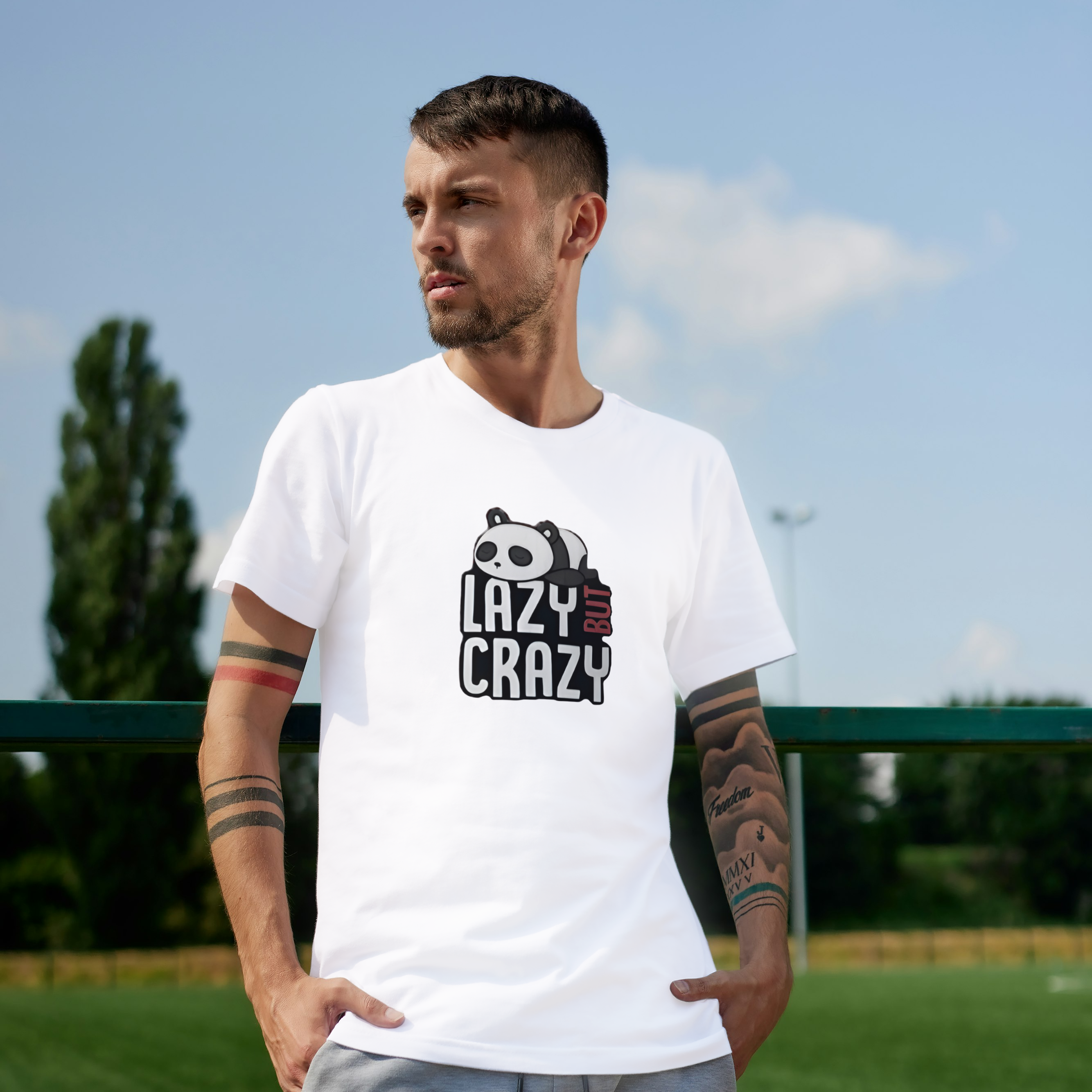 Lazy But Crazy Graphic Tee For Boys