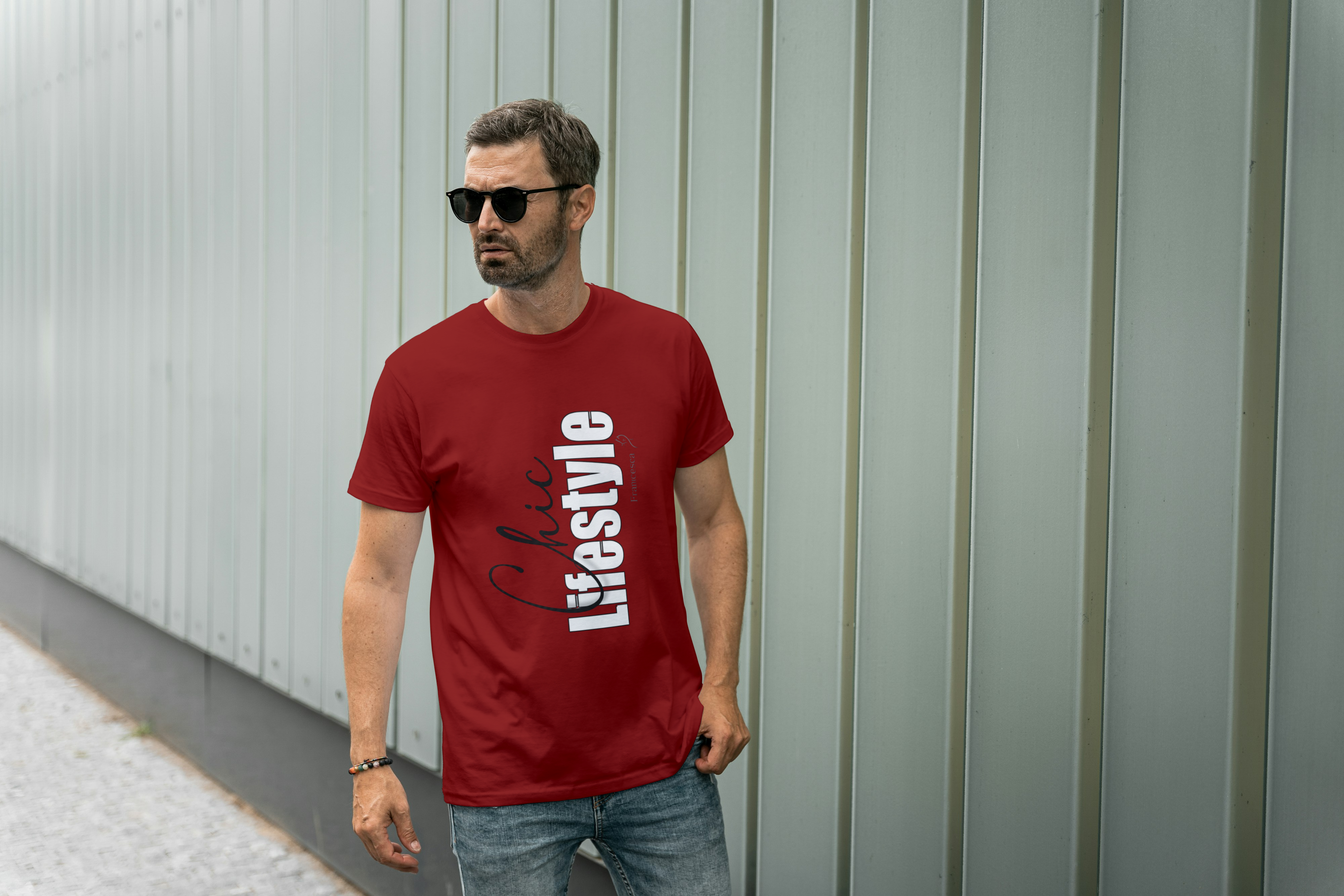 Chic Lifetime Graphic Tee for Men's
