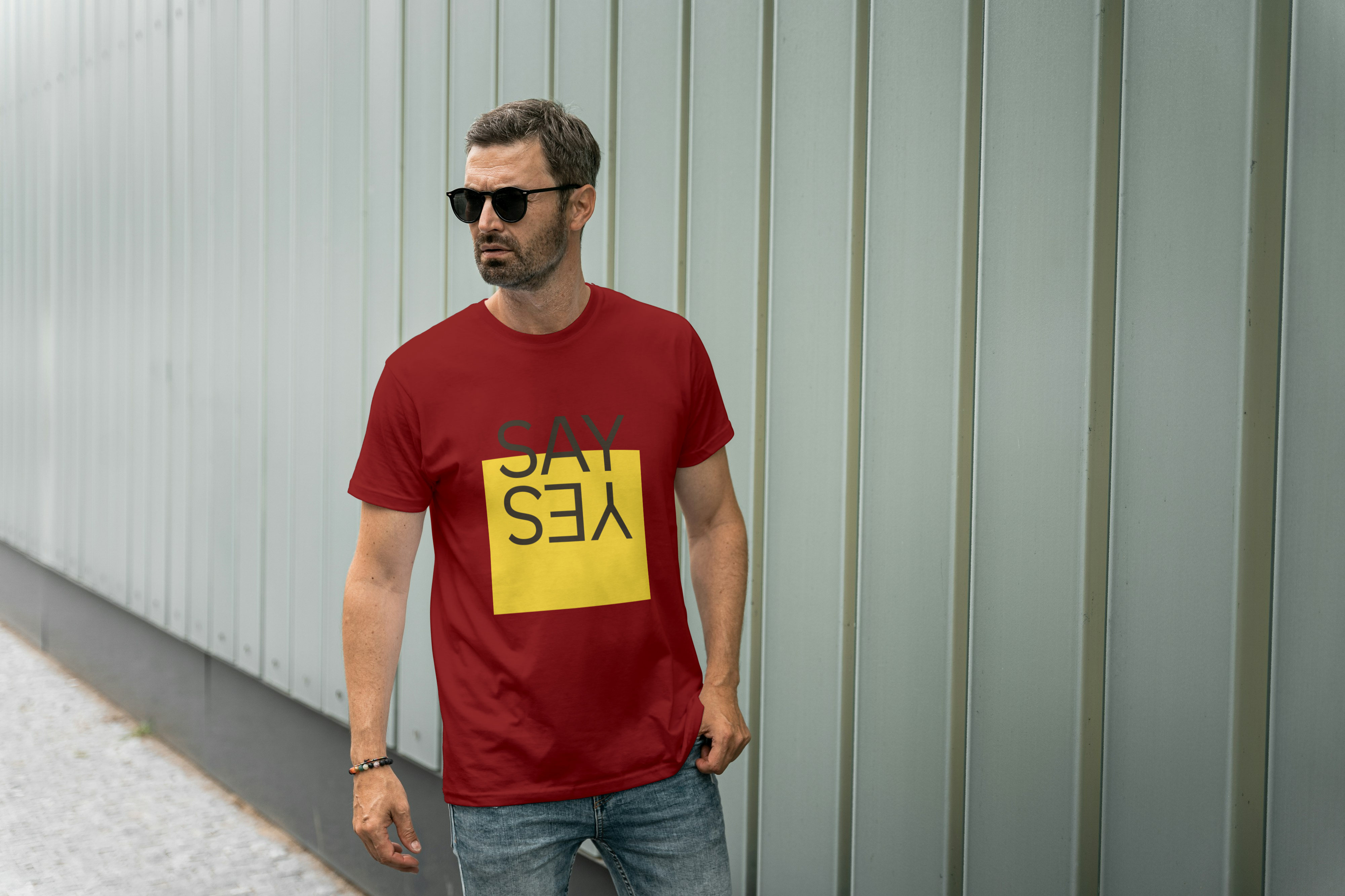 SAY YES Graphic Tee for Men's