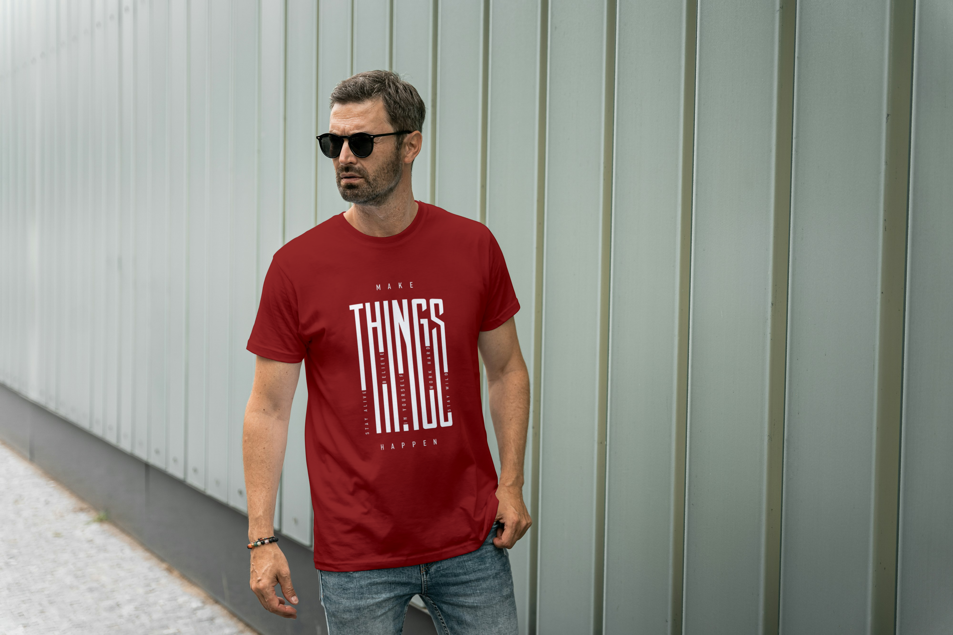 Make Things Happen Graphic Tee for Men's