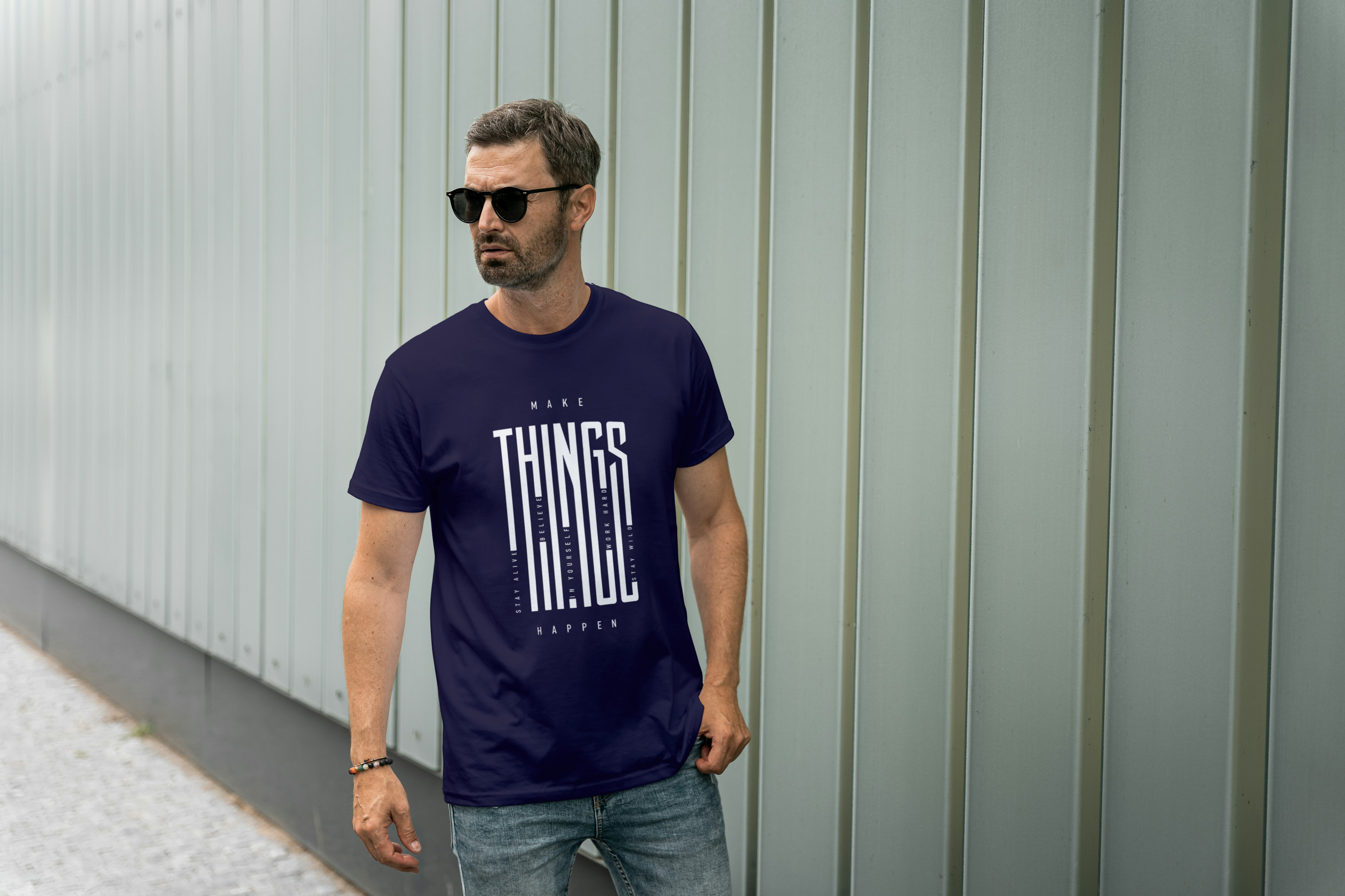 Make Things Happen Graphic Tee for Men's