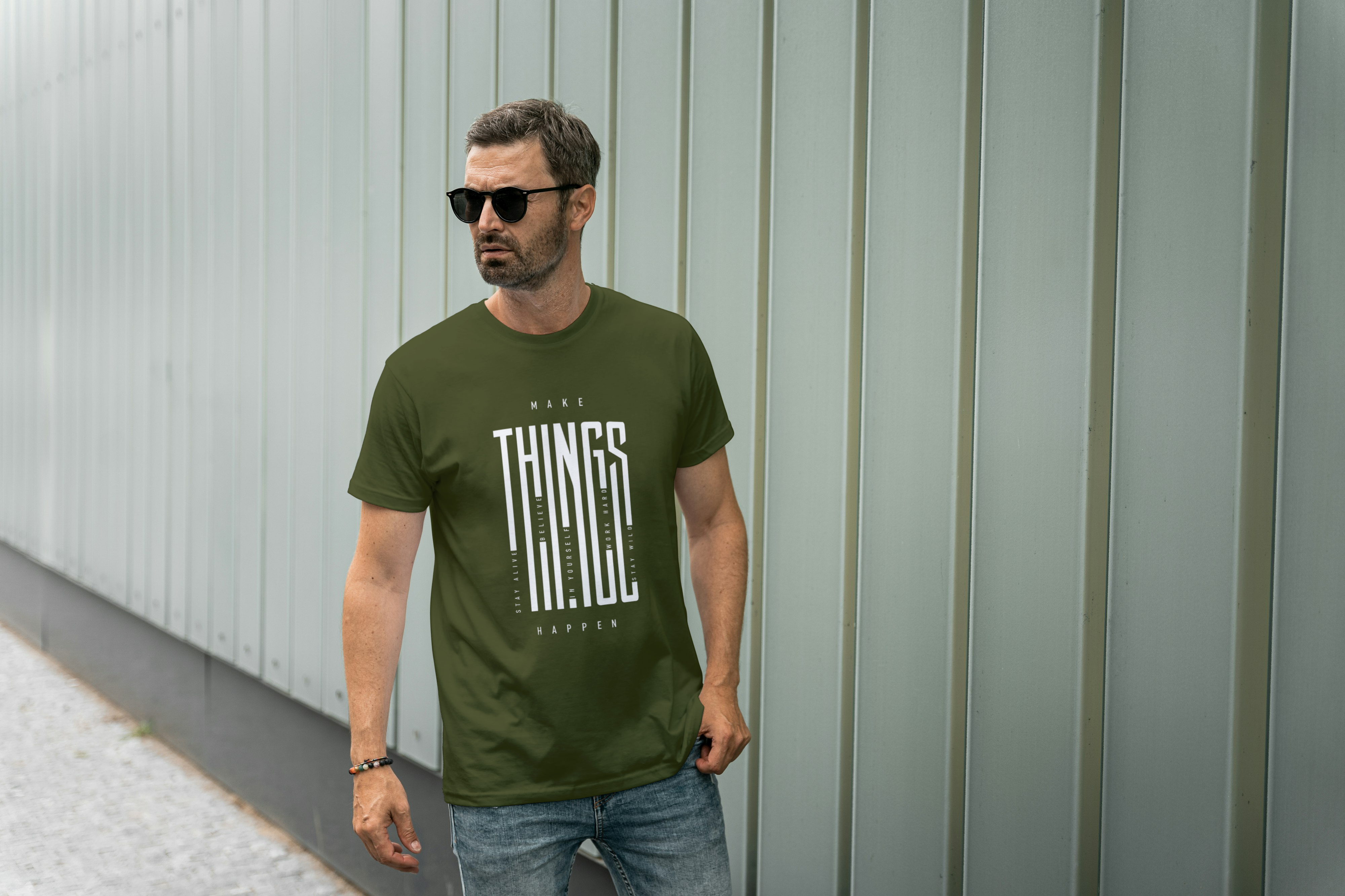 Make Things Happen Graphic Tee for Men's
