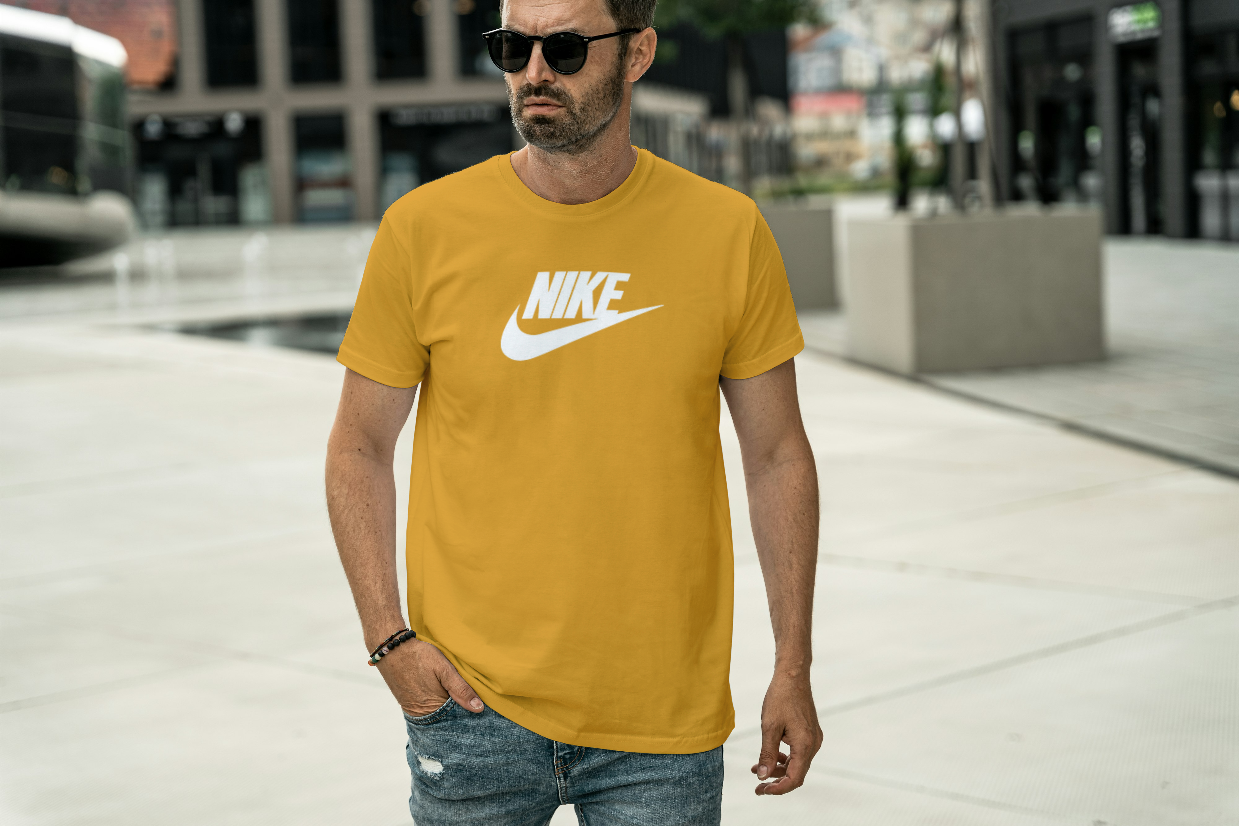 White T-shirt Graphic Tee for Men's