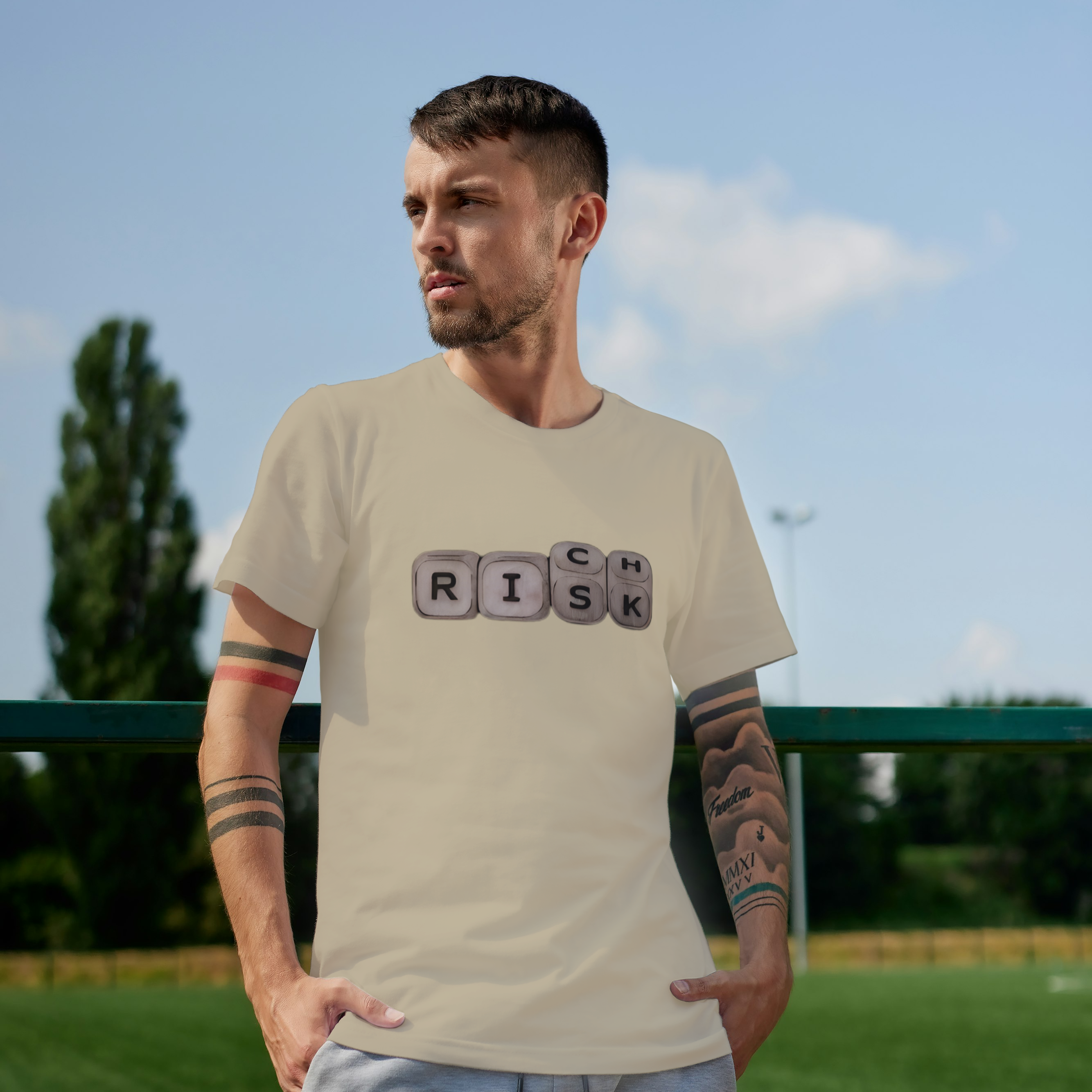 RICH, RISK Graphic Tee For Boys