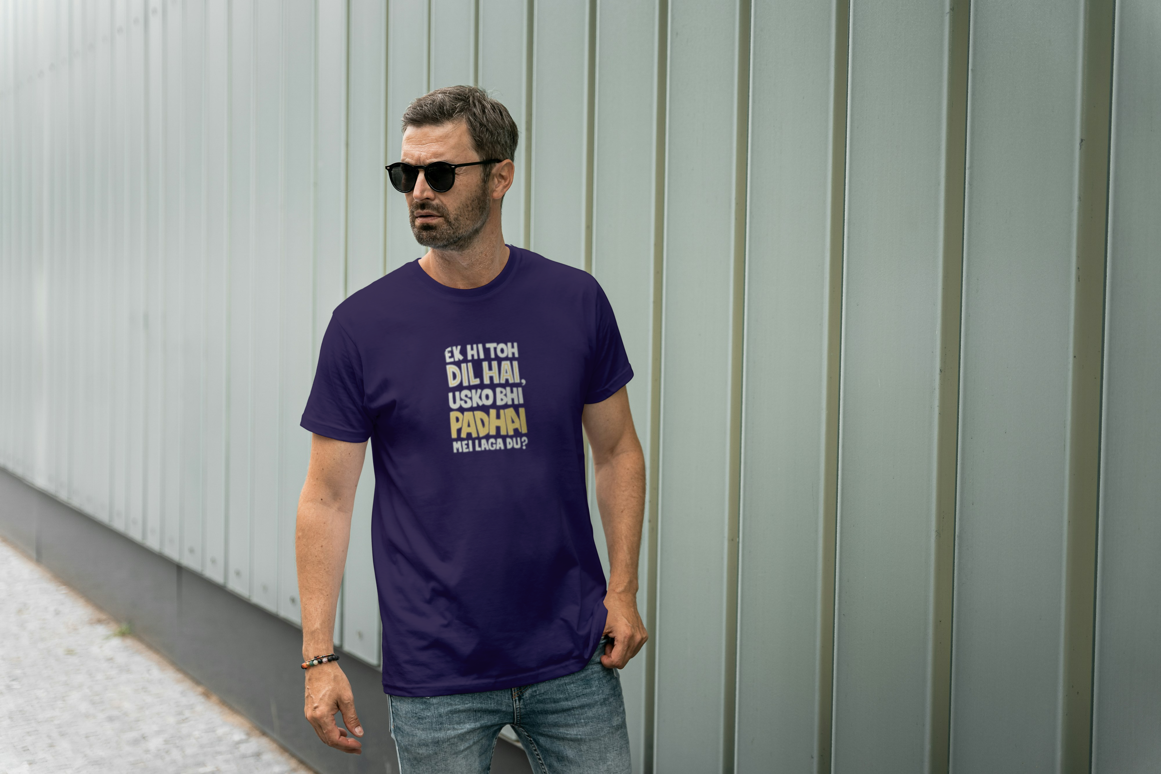 Ek Hi Toh Dil Hai, Usko Bhi Padhai Me Laga Du? Graphic Tee for Men's