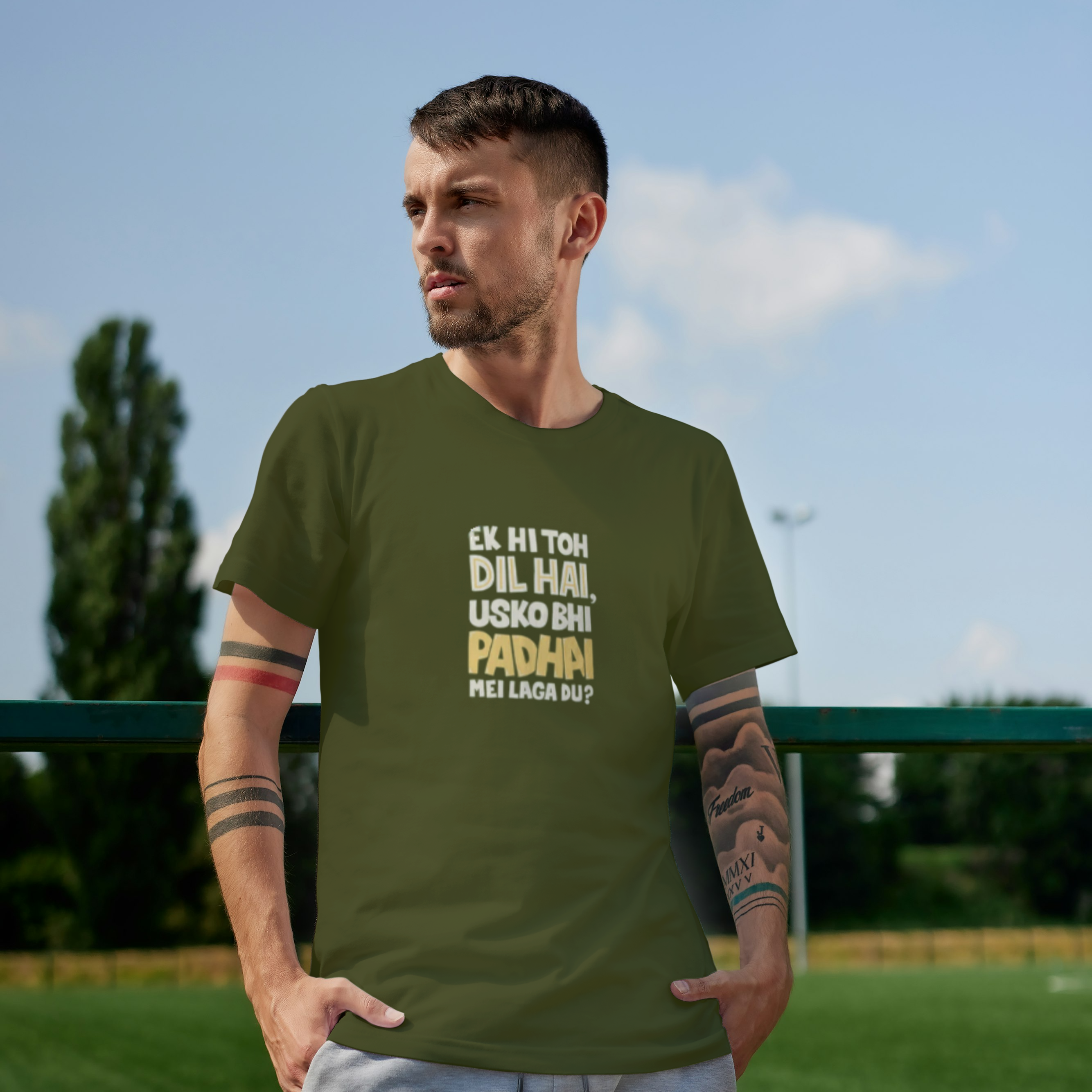 Ek Hi Toh Dil Hai, Usko Bhi Padhai Me Laga Du? Graphic Tee For Boys