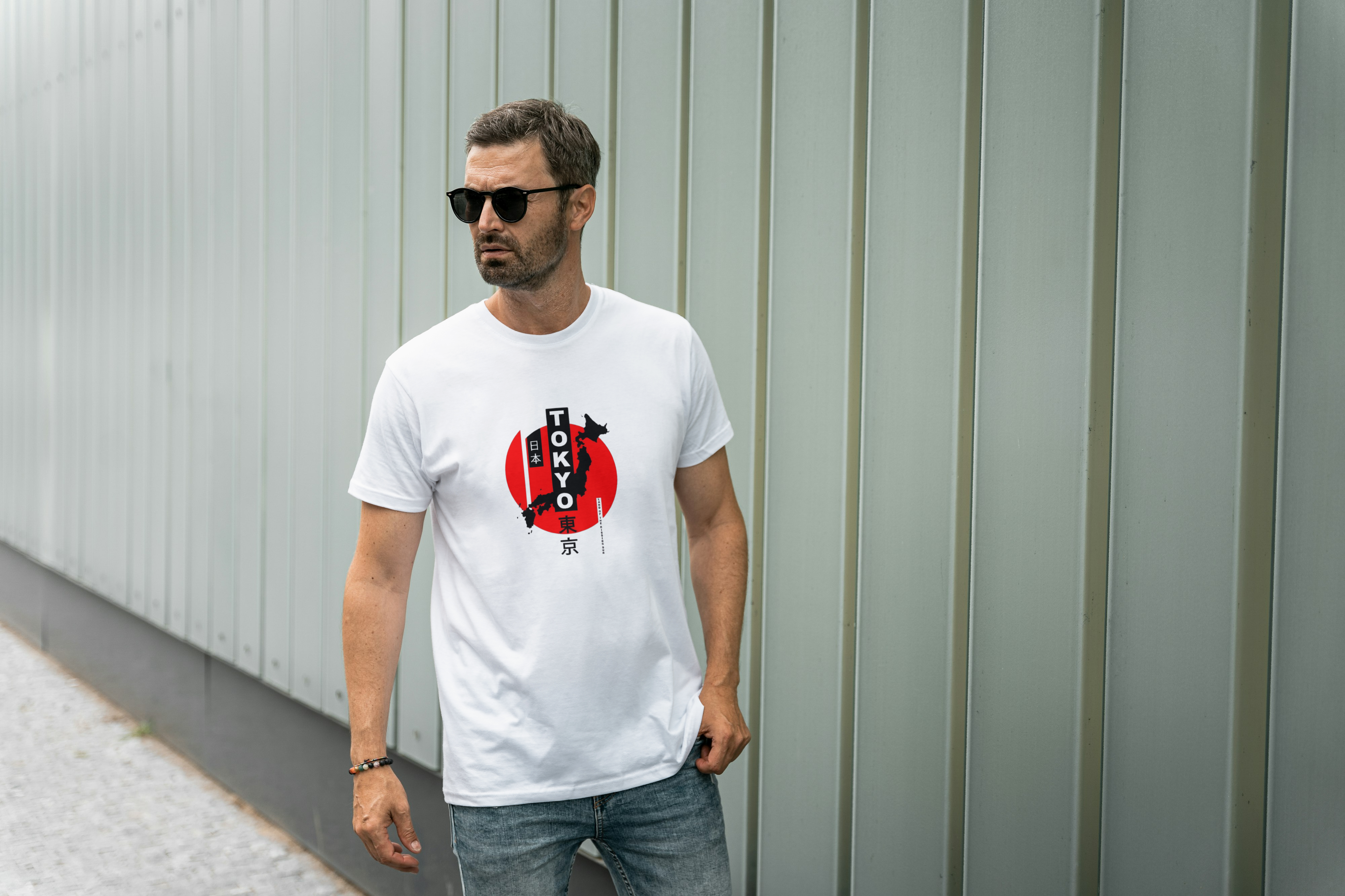 Tokyo Rising – Japanese Graphic Tee for Men's