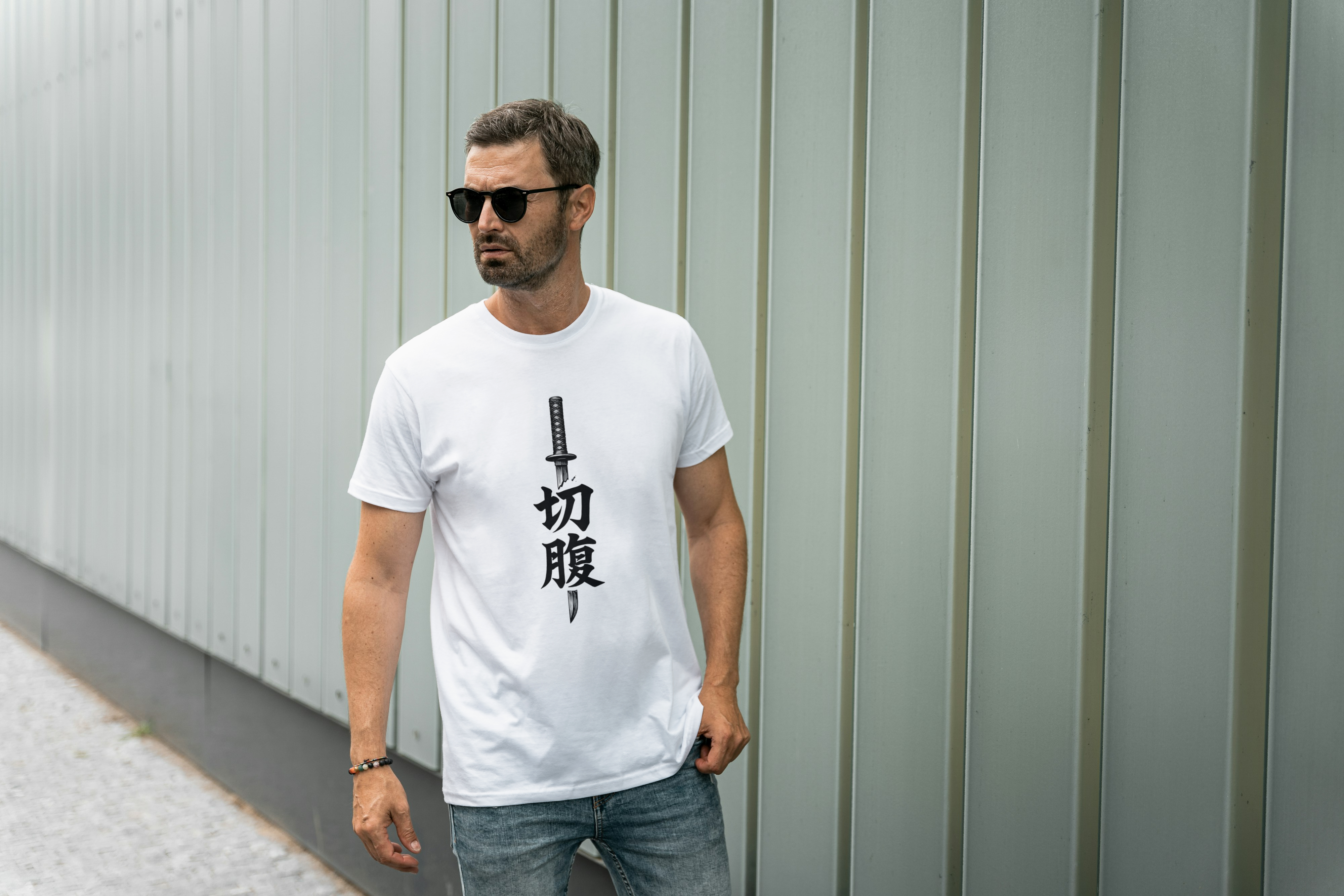 Katana Spirit – Japanese Graphic Tee for Men's