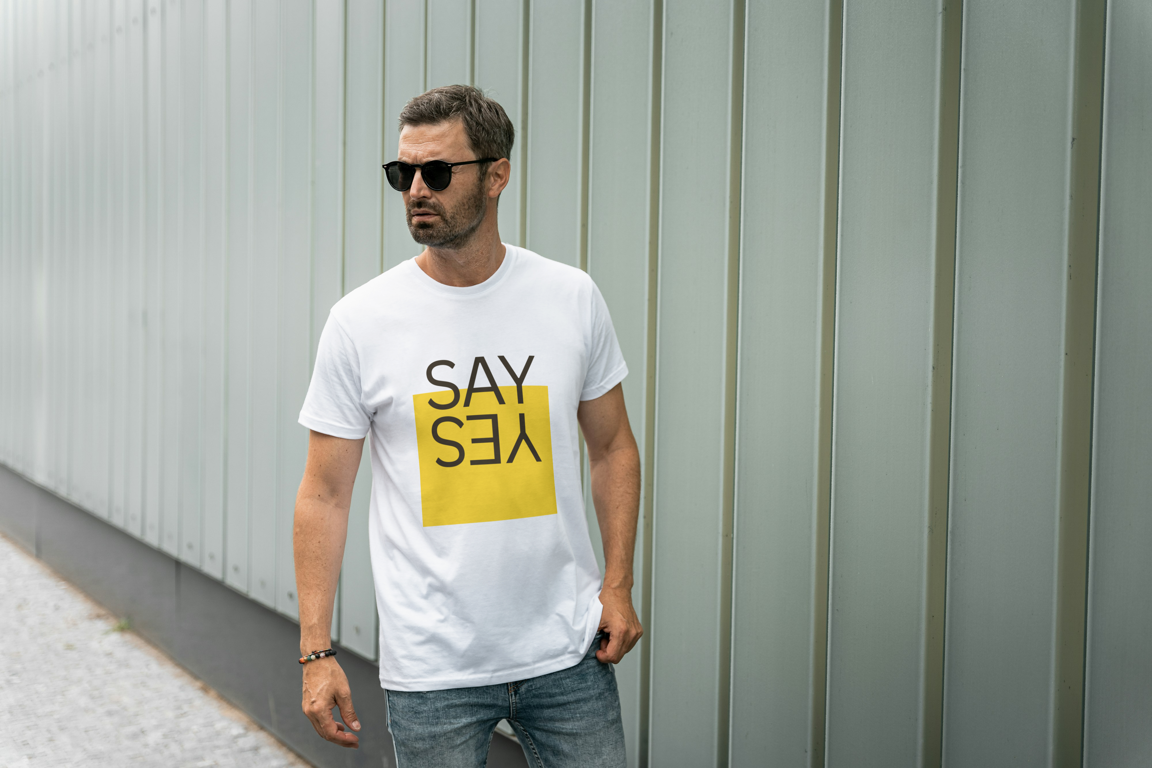 SAY YES Graphic Tee for Men's