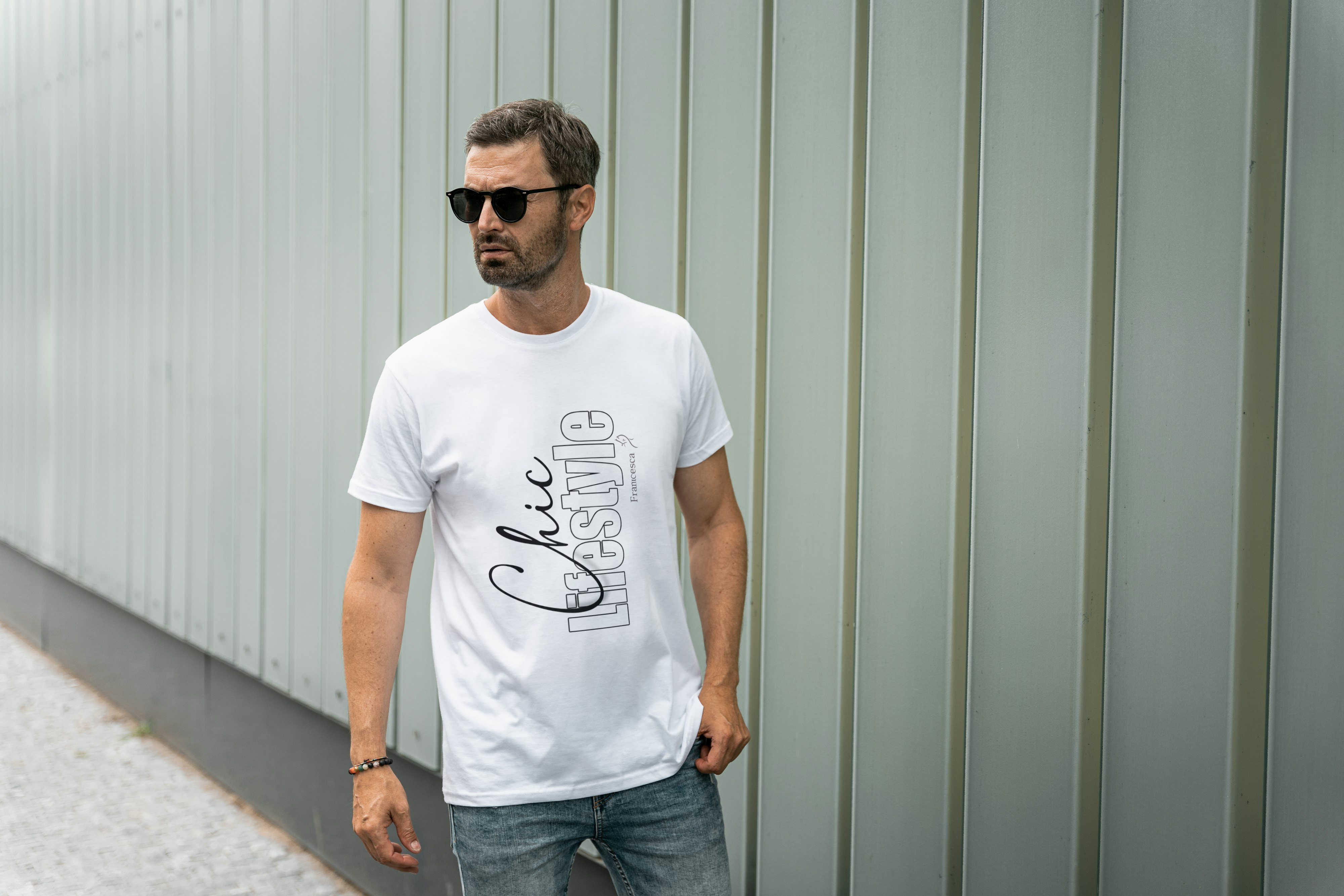 Chic Lifetime Graphic Tee for Men's