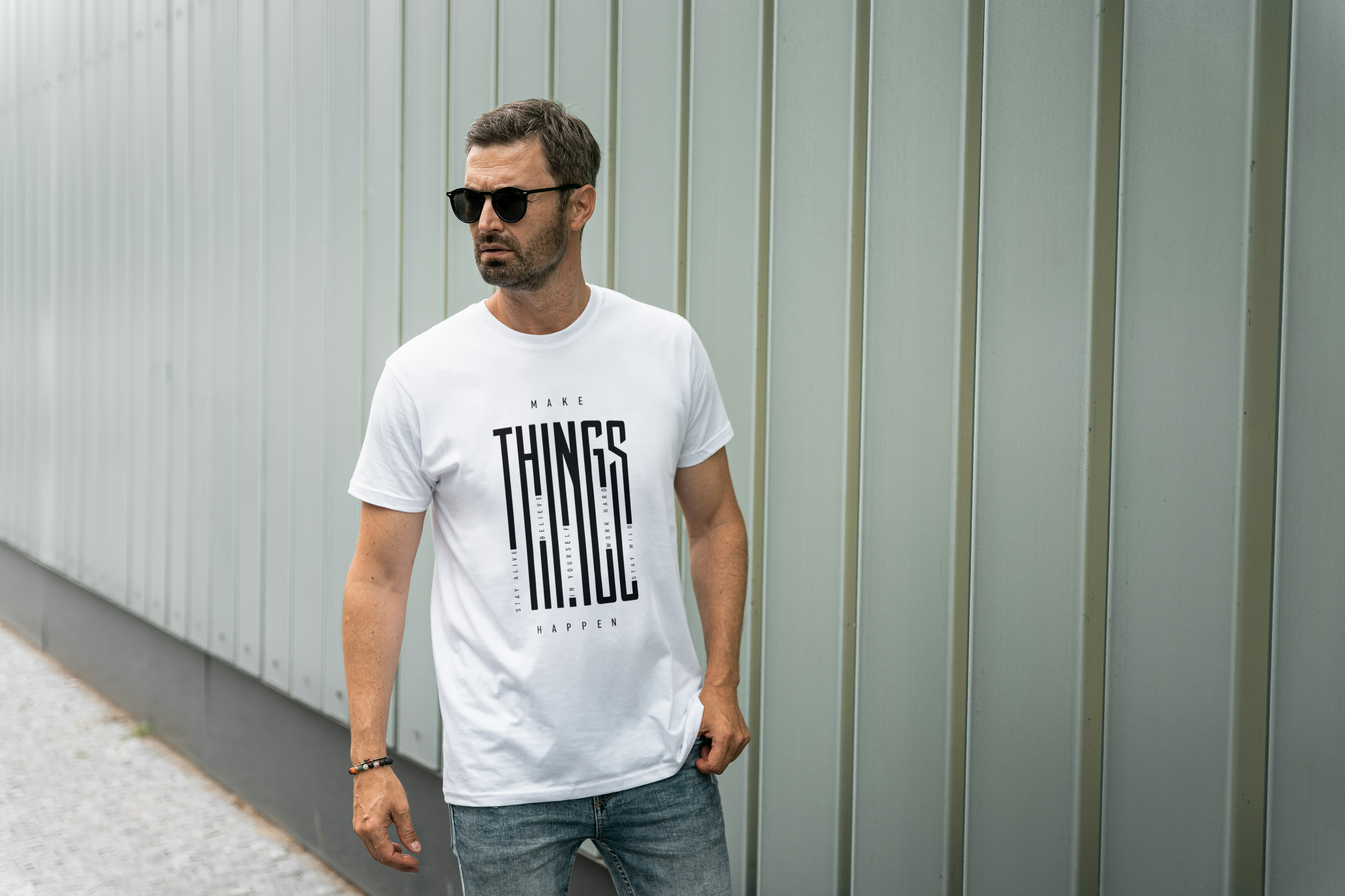 Make Things Happen Graphic Tee for Men's