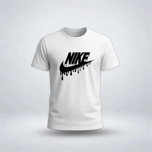 Black Graphic Tee for Men's
