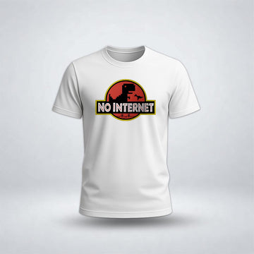 No Internet Graphic Tee for Men's