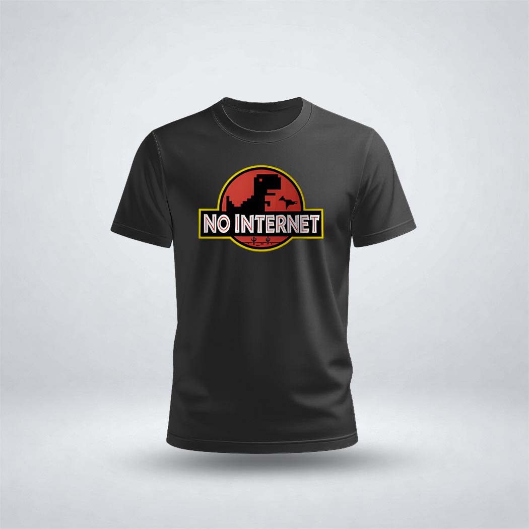 No Internet Graphic Tee for Men's