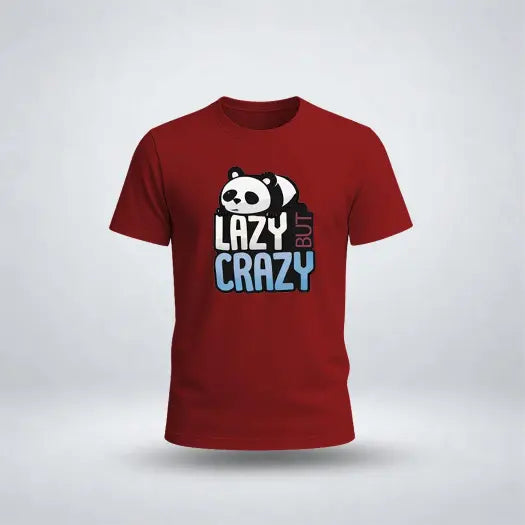 Lazy But Crazy Graphic Tee For Boys