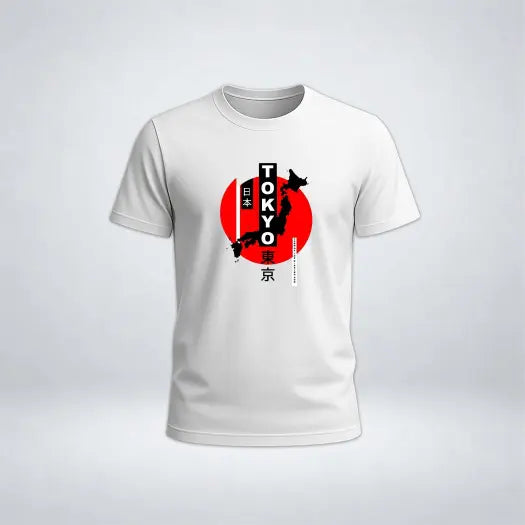 Tokyo Rising – Japanese Graphic Tee for Men's