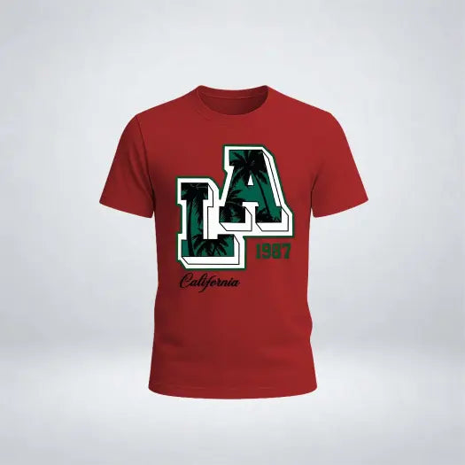 LA 1987 – California Graphic Tee for Men's