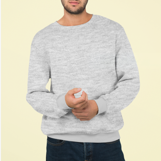 Classic Heather Gray Color Sweatshirt