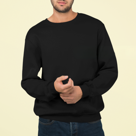 Classic Plain Black Color Sweatshirt
