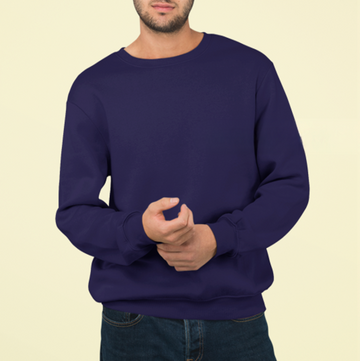Classic Plain Navy Blue Color Sweatshirt