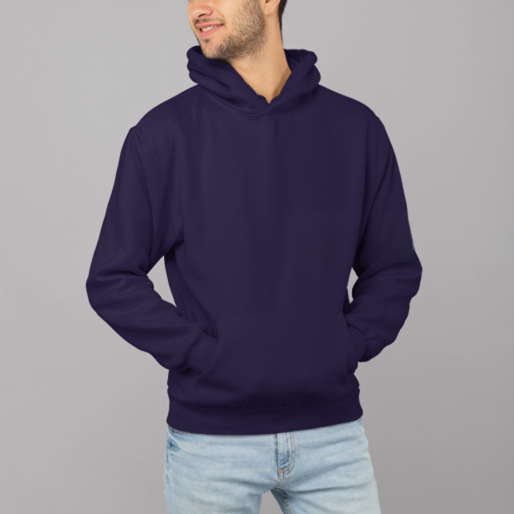 Classic Plain Navy Blue Color Hoodie