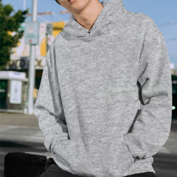 Classic Heather Gray Color Hoodie